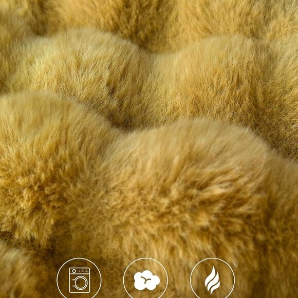 Ultra Soft Cozy Faux Fur Throw Blanket - Picture 7 of 9